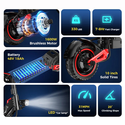 FREEBOY EU Warehouse Adult Escooter  1600w Fast Speed Folding  Import Adult Powerful Cheap Off Road Electric Scooter