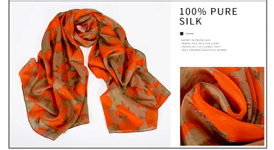 وشاح نسائي شتوي موضة 2016، عرض ساخن، أوشحة حرير التوت، شال حريري طويل للنساء، أزرق وقهوة، 180*110 سم