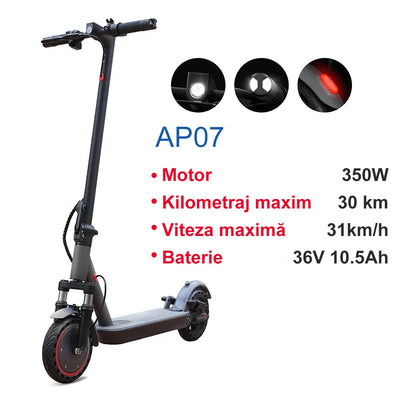 AOVOPRO AP07 Electric Scooter 350W Dual Suspension Turn Signals Foldable