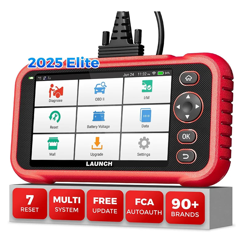 LAUNCH CRP123I V2.0 Elite Four System OBD2 Scanner Lifetime Free Update with 7 Resets PK CRP123X