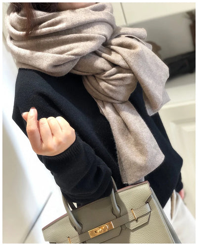 وشاح جديد من الكشمير الخالص ١٠٠٪، محبوك للنساء، مناسب للشتاء والخريف. أنيق وعصري! وشاح من الكشمير الخالص ١٠٠٪ للرجال والنساء.