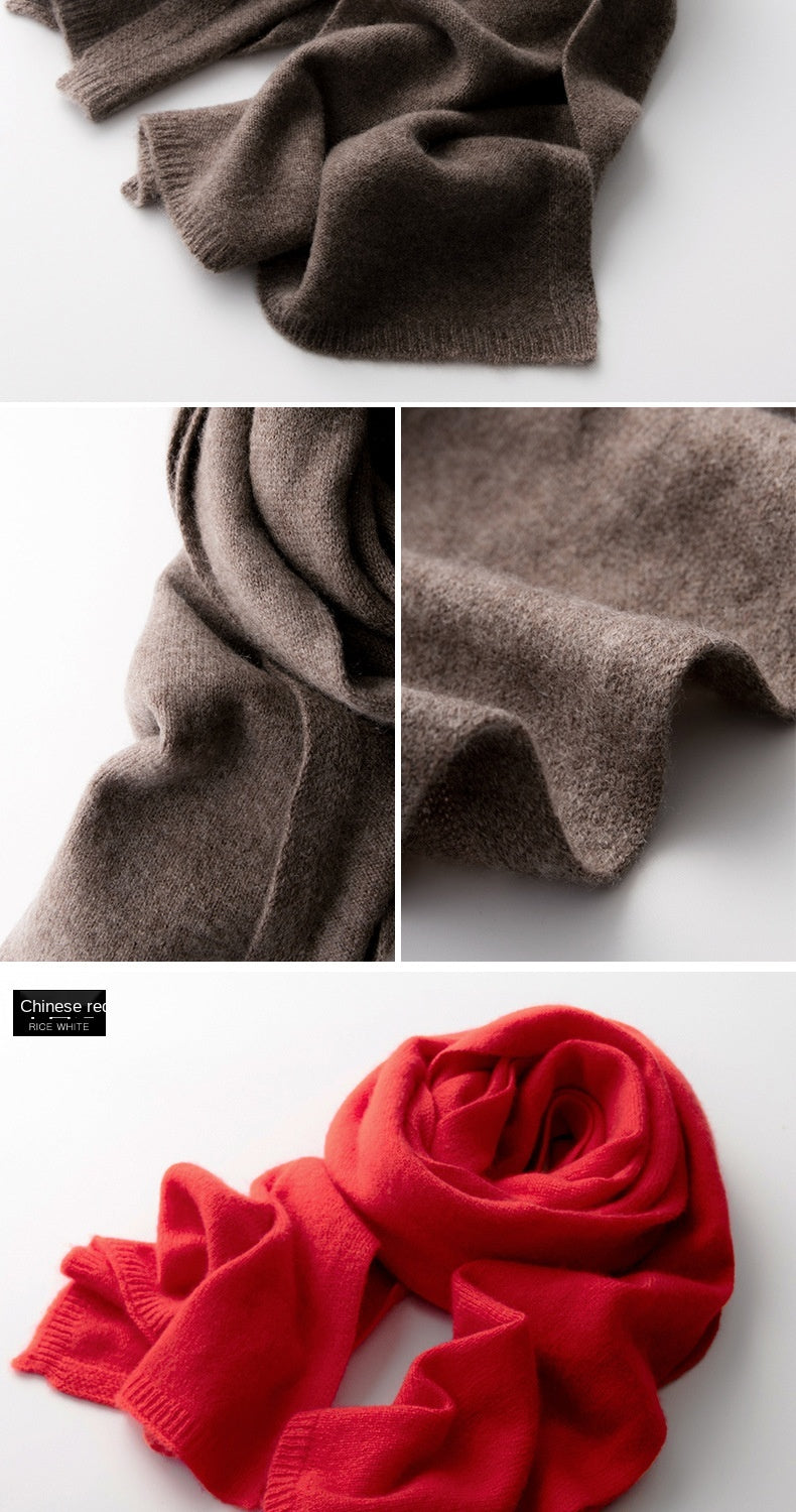 وشاح جديد من الكشمير الخالص ١٠٠٪، محبوك للنساء، مناسب للشتاء والخريف. أنيق وعصري! وشاح من الكشمير الخالص ١٠٠٪ للرجال والنساء.