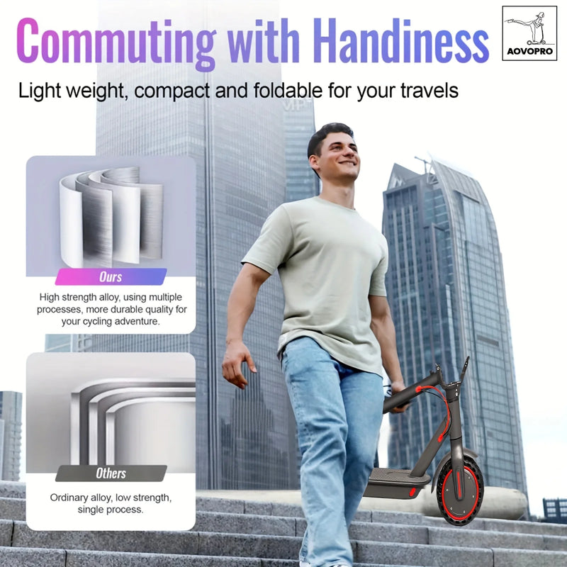 New 2025 AOVOPRO ES80 Electric Scooter Long Range High Speed Foldable Electric Scooter