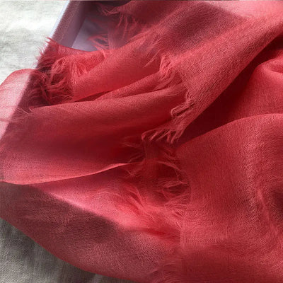 وشاح كشمير 100% من الفئة 400S، ماركة فاخرة، شال كشمير رقيق، مناسب للصيف والشتاء، وشاح كشمير ناعم وطويل للنساء