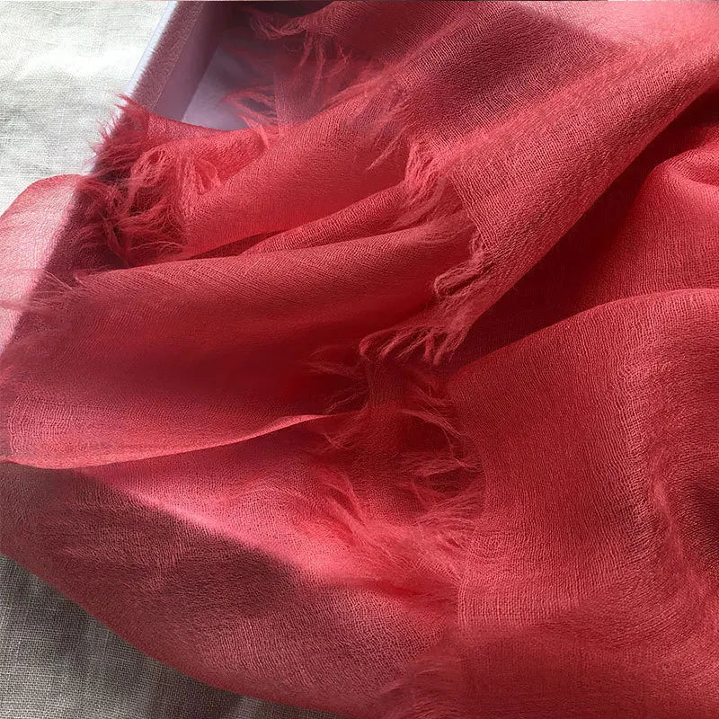 وشاح كشمير 100% من الفئة 400S، ماركة فاخرة، شال كشمير رقيق، مناسب للصيف والشتاء، وشاح كشمير ناعم وطويل للنساء