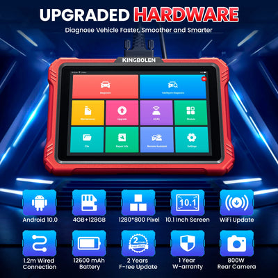 New Arrival K10 Elite All System OBD2 Scan Tool Topology Map Automotive ECU Coding Scanner Upgrade of KINGBOLEN K10