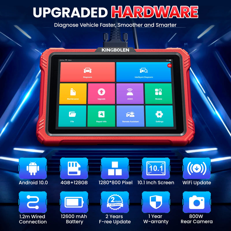 New Arrival K10 Elite All System OBD2 Scan Tool Topology Map Automotive ECU Coding Scanner Upgrade of KINGBOLEN K10
