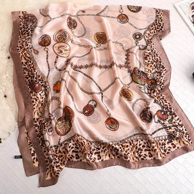 180*90 سم ماركة فاخرة أوشحة حرير صيفية للنساء شال لفافة ناعمة للنساء من أوروبا مصممة للشاطئ وشاح فولارد وشاح باريو