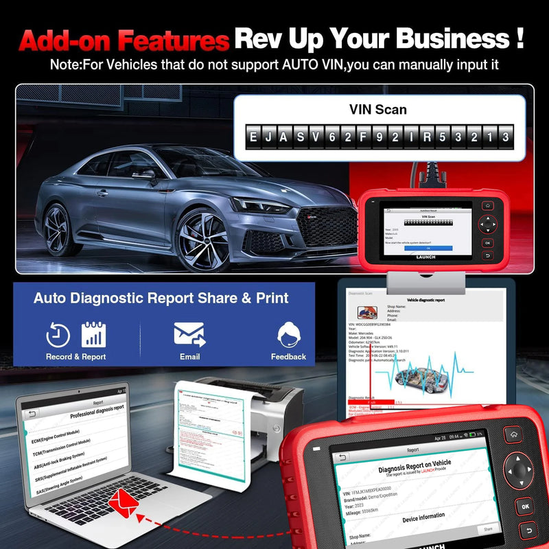 LAUNCH CRP123I V2.0 Elite Four System OBD2 Scanner Lifetime Free Update with 7 Resets PK CRP123X