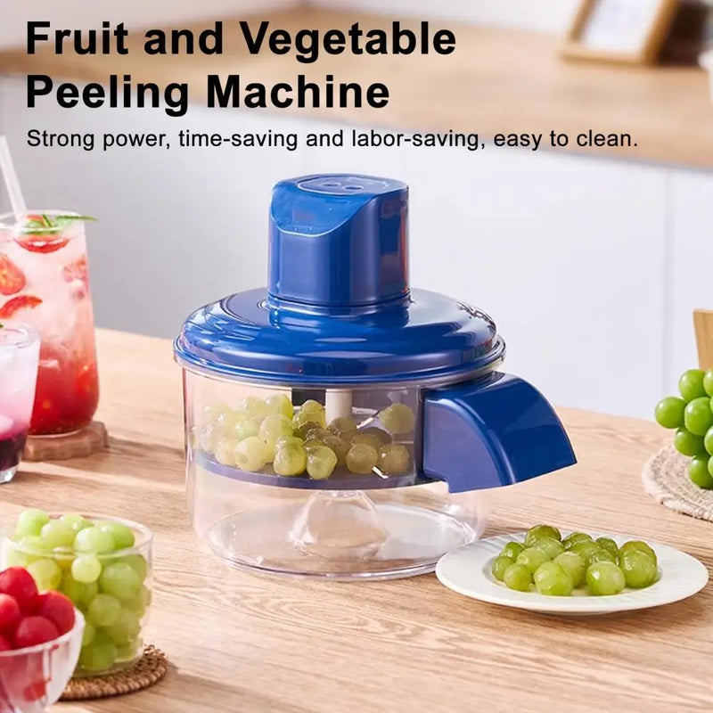 Rust-Proof Stainless Steel Kitchen Peeler Electric Grape Peeling Machine Home Use Fruit Peeler