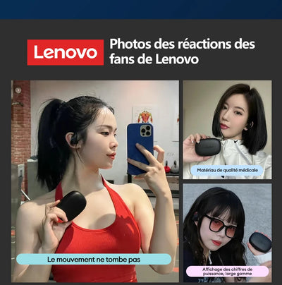 سماعات لينوفو LP75 TWS بلوتوث V5.3 الأصلية اللاسلكية بشاشة LED رقمية سماعات أذن مضادة للضوضاء جديدة