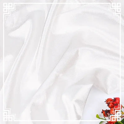 قماش ساتان كريستالي لامع سميك وثقيل بالمتر للملابس والفساتين وديكورات هانفو وقماش الخياطة اليدوي بلون أزرق سادة ومضاد للتجاعيد