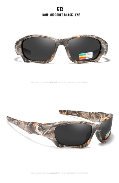 نظارات شمسية KDEAM الرياضية الخارجية المستقطبة للرجال بإطار منحني مقطوع وعدسات مقاومة للإجهاد ونظارات شمسية للنساء KD0623