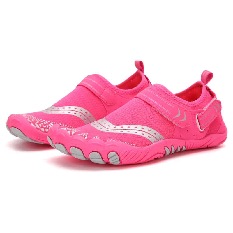 أحذية غوص خارجية مع نقاط مضادة للقطع ومضادة للانزلاق، أحذية شاطئ سريعة الجفاف، أحذية مائية لركوب الأمواج والغطس