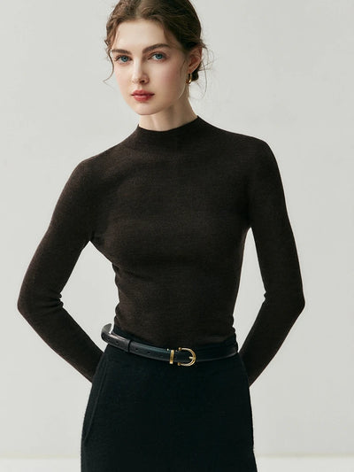 سترة نسائية من CHICUU مصنوعة من الصوف بنسبة 100% وقابلة للغسل في الغسالة، بلوفر برقبة دائرية، مصنوعة من 18 خيطًا من الكشمير الصوفي، مناسبة لفصل الخريف والشتاء