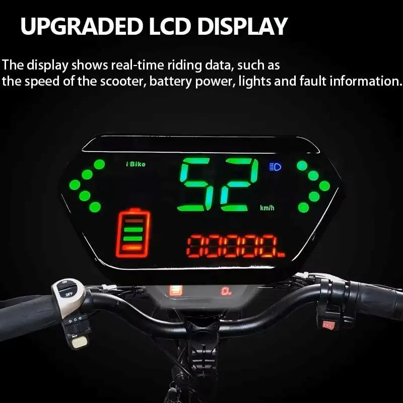 سكوتر كهربائي متعدد الموديلات، سرعة قصوى 45-80 كم/ساعة، محرك بدون فرشاة، نظام فرامل مزدوج، سكوتر كهربائي قابل للطي للبالغين