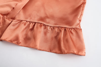 رداء زفاف العروس ووصيفة العروس للنساء هدايا حفلات الزفاف فستان الفريق ثوب حرير ساتان ملابس نوم كيمونو مع كشكشة حرف أبيض