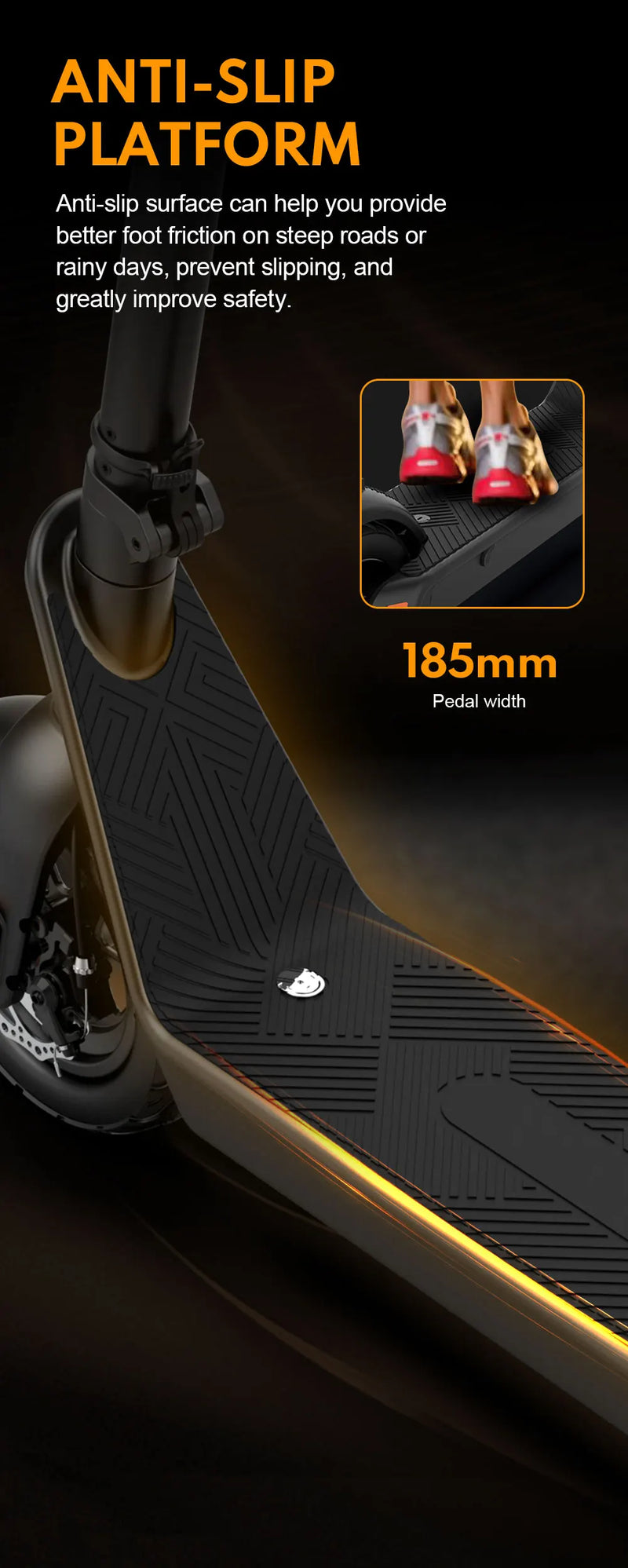 سكوتر كهربائي للبالغين HUANCI X9، 15.6 أمبير/ساعة، 550 واط، 48 فولت، 40 كم/ساعة، سكوتر كهربائي قابل للطي، 10 بوصات، لوح تزلج كهربائي