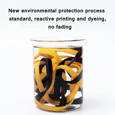 1 Pair / AF1 Shoelaces Flat Thicken Weave Craft Off Black White Shoe Laces High-top Sneaker Shoelace Accessories 25 Colors