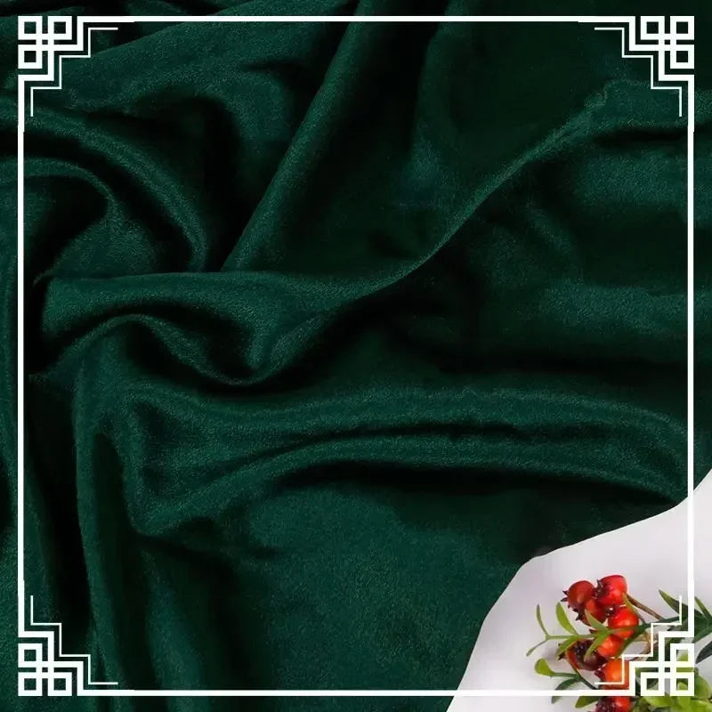 قماش ساتان كريستالي لامع سميك وثقيل بالمتر للملابس والفساتين وديكورات هانفو وقماش الخياطة اليدوي بلون أزرق سادة ومضاد للتجاعيد