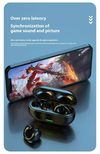 سماعات لينوفو الأصلية T75 اللاسلكية بتقنية التوصيل العظمي وتقنية بلوتوث 5.3، سماعات رياضية عالية الجودة، مقاومة للماء، سماعة رأس TWS