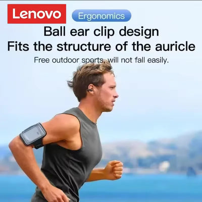سماعات لينوفو الأصلية T75 اللاسلكية بتقنية التوصيل العظمي وتقنية بلوتوث 5.3، سماعات رياضية عالية الجودة، مقاومة للماء، سماعة رأس TWS