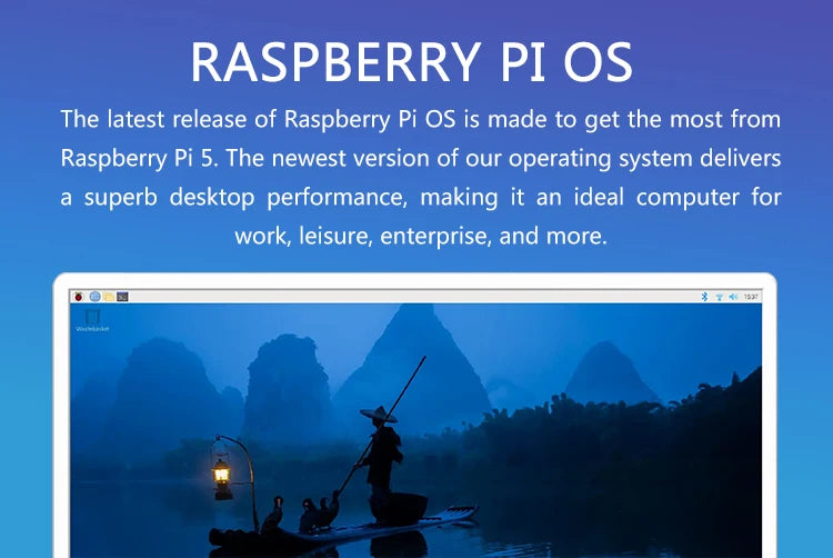 لوحة Raspberry Pi 5 Cortex-A76 Linux 4GB 8GB Arm Board Python Programlama PCIe Gigabit Ethernet USB3.0