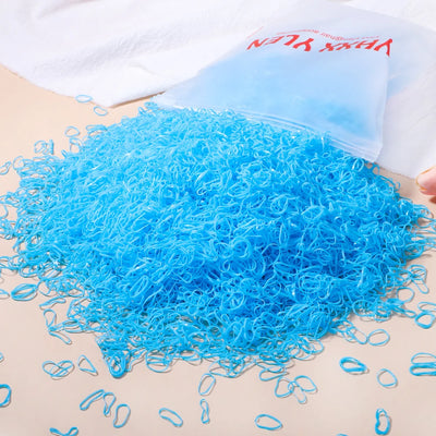 500/1000/2000 قطعة من أربطة الشعر المطاطية الملونة للاستخدام مرة واحدة للفتيات، وربطات الشعر للأطفال، وربطات ذيل الحصان، وإكسسوارات شعر الأطفال