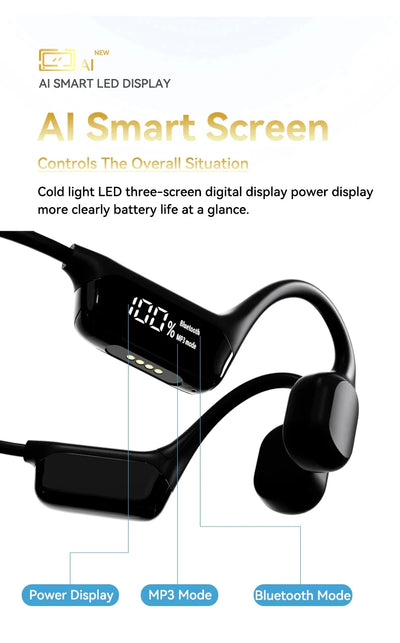 سماعات أذن شاومي ميجيا للتوصيل العظمي IPX8 مقاومة للماء للسباحة وبلوتوث 5.4 وسماعات رأس رياضية لاسلكية MP3 وذاكرة وصول عشوائي 32 جيجابايت