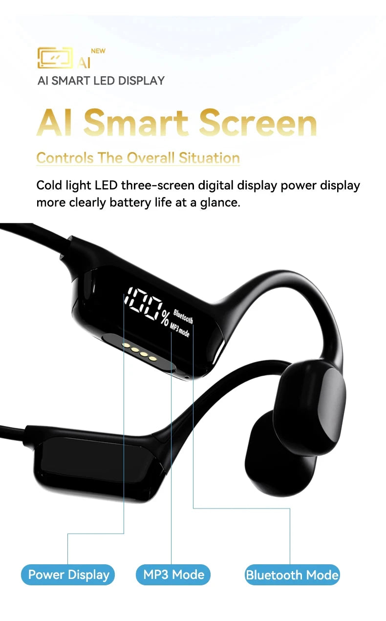 سماعات أذن شاومي ميجيا للتوصيل العظمي IPX8 مقاومة للماء للسباحة وبلوتوث 5.4 وسماعات رأس رياضية لاسلكية MP3 وذاكرة وصول عشوائي 32 جيجابايت