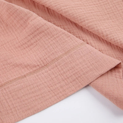 أردية حمام نسائية طويلة من قماش الموسلين 100% قطن، شاش، بأكمام طويلة، كاجوال فضفاضة، قابلة للتنفس، ضمادة صلبة، ملابس نوم ماكسي