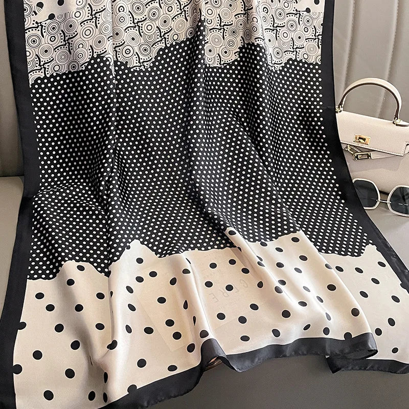 وشاح ربيعي نسائي بتصميم فاخر مصنوع من مادة البوليستر وشاح ناعم وشال ناعم للشاطئ