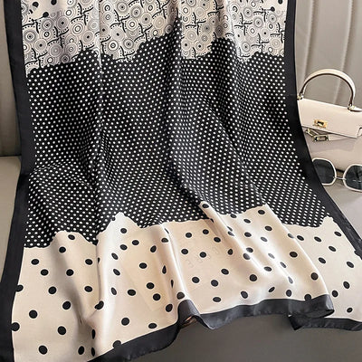 وشاح ربيعي نسائي بتصميم فاخر مصنوع من مادة البوليستر وشاح ناعم وشال ناعم للشاطئ