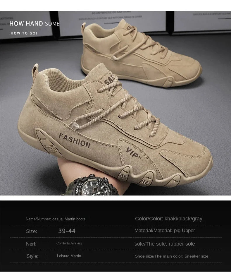 أحذية الكاحل للرجال ربيع 2025 أحذية رياضية كاجوال للرجال غير قابلة للانزلاق باللون الكاكي أحذية عمل رجالية أحذية قصيرة أحذية بدون كعب برباط أحذية زاباتيلاس للرجال