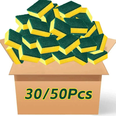 إسفنجة سحرية مزدوجة الجوانب للدراجات النارية والأواني والمطابخ - إسفنجة تنظيف الشحوم شديدة التحمل