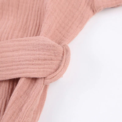 أردية حمام نسائية طويلة من قماش الموسلين 100% قطن، شاش، بأكمام طويلة، كاجوال فضفاضة، قابلة للتنفس، ضمادة صلبة، ملابس نوم ماكسي