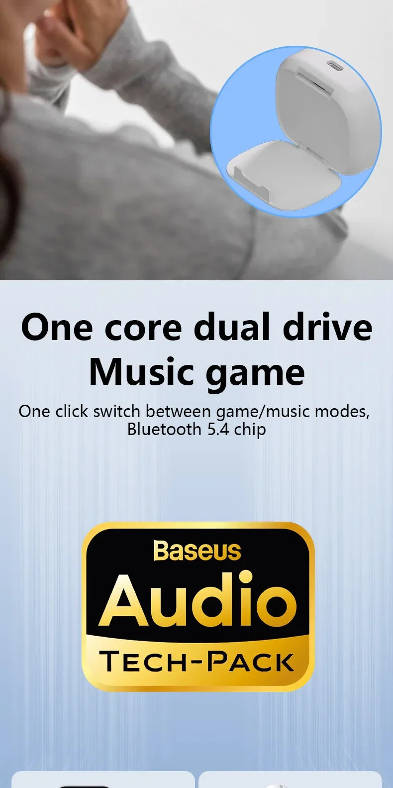 سماعات أذن شاومي اللاسلكية بتقنية البلوتوث، مضادة للضوضاء، رياضية، مقاومة للماء، متوافقة مع أنظمة أندرويد وiOS وأجهزة الكمبيوتر، عمر بطارية طويل