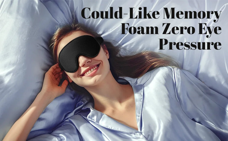 قناع النوم، أقنعة العين المعتمة للنوم - قناع عين ثلاثي الأبعاد ناعم ومريح يسمح بمرور الهواء للنوم - أقنعة ليلية قابلة للتعديل