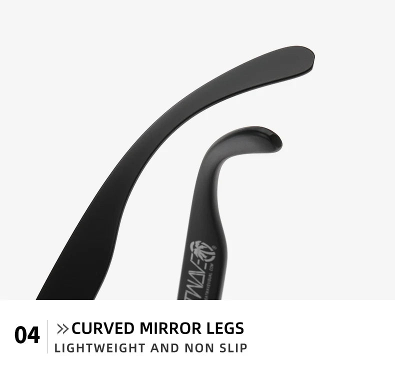 نظارات شمسية جديدة عالية الجودة فاخرة من Heat Wave موديل 2024، نظارات شمسية مستقطبة مربعة العدسات متصلة للنساء والرجال، نظارات شمسية UV400