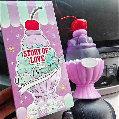 عطر نسائي آيس كريم سويت 60 مل، عطر زهري منعش يدوم طويلاً، أو دو تواليت، بخاخ برائحة التمر الساحر