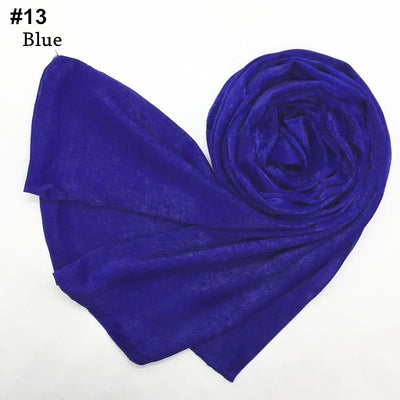 Women's Silk-like Satin Scarf Solid Color Thick Closed Toe Shawl Scarf Factory Direct Supply