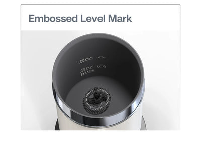 جهاز خفق الحليب الكهربائي HiBREW، جهاز خفق الرغوة، خلاط الشوكولاتة، لاتيه بارد/ساخن، كابتشينو، جهاز تسخين الحليب الأوتوماتيكي بالكامل، Cool M1A