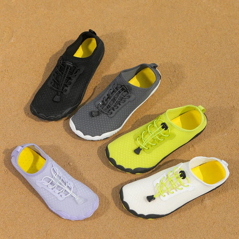 أحذية مائية للرجال والنساء أحذية حافية القدمين للاستخدام الخارجي على الشاطئ وحمام السباحة ومياه النهر والتجفيف السريع والقوارب وصيد الأسماك والغوص وركوب الأمواج