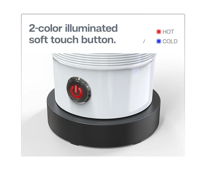 جهاز خفق الحليب الكهربائي HiBREW، جهاز خفق الرغوة، خلاط الشوكولاتة، لاتيه بارد/ساخن، كابتشينو، جهاز تسخين الحليب الأوتوماتيكي بالكامل، Cool M1A