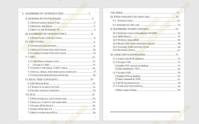 مجموعة Raspberry Pi 5 الكاملة أو لوحة PI5 4GB 8GB PCIE-NVME-SSD + شاشة LCD + علبة + طاقة + DIY + كابل UART + RTC-BOX + SD