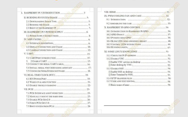 مجموعة Raspberry Pi 5 الكاملة أو لوحة PI5 4GB 8GB PCIE-NVME-SSD + شاشة LCD + علبة + طاقة + DIY + كابل UART + RTC-BOX + SD