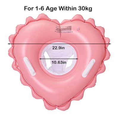 ROOXIN Baby Child حلقة مقعد سباحة قابلة للنفخ أنبوب حلقة سباحة للأطفال والكبار حلقة سباحة تعويم حمام السباحة معدات اللعب المائية