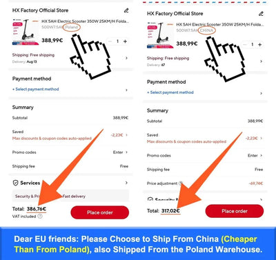 سكوتر كهربائي للبالغين HUANCI X9، 15.6 أمبير/ساعة، 550 واط، 48 فولت، 40 كم/ساعة، سكوتر كهربائي قابل للطي، 10 بوصات، لوح تزلج كهربائي