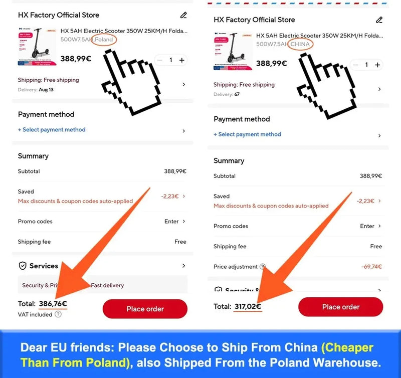 سكوتر كهربائي للبالغين HUANCI X9، 15.6 أمبير/ساعة، 550 واط، 48 فولت، 40 كم/ساعة، سكوتر كهربائي قابل للطي، 10 بوصات، لوح تزلج كهربائي
