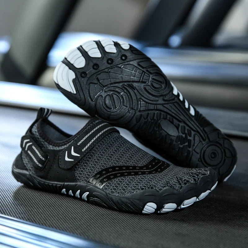 أحذية غوص خارجية مع نقاط مضادة للقطع ومضادة للانزلاق، أحذية شاطئ سريعة الجفاف، أحذية مائية لركوب الأمواج والغطس